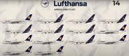 Original Lufthansa A380 Fleet Size