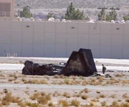 Crash.jpg (16 KB) The remains of a YF-22, after an incident during testing. Computer malfunction led to the plane's crash.