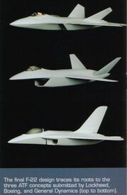 The original concept submissions be Lockheed, Boeing, and general Dynamics.