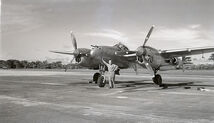 P-38 WW2 Aircraft photoed at France Field, Panama, 1945