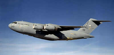 A C-17 Globemaster III in flight.