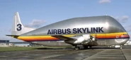 The Super Guppy in its Airbus Skylink livery
