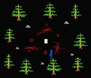 John finds three dead thralls in the middle of the woods.