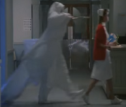The way how Gary ambushes John with a sharp object is similar to a famous jumpscare scene in The Exorcist III.