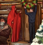 Gary and John as they appear in New Blood Interactive's 2022 Holiday art.[2]