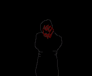 A cropped gif from Chapter II of the demon approaching John.