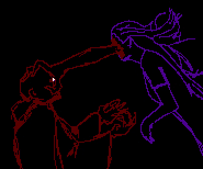 The demonic hand grabs Gary back to Hell and tentacles wiggle from Amy's face.