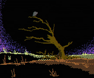 Scene 2: "There's a black hat caught in a high tree top."