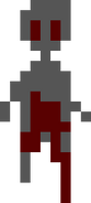 A bloodied version of Bob; he's apparently trapped in a mirror.