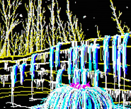Scene 8: "There's a dead salmon frozen in a waterfall."