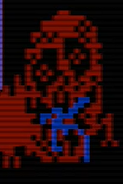 Frame 1 of John getting devoured.