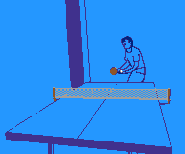 John plays table tennis with noone