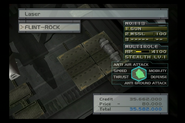 The FLINT-ROCK's special weapons, Lasers.
