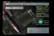 The F-15E's special weapons, Fuel-Air Explosive Bombs.