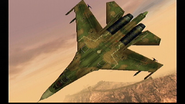 Enemy Su-27B from The Fort Base.