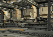 Some E.D.A.F. MiG-1.44s at the Isis hangar.