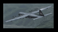 Rear view of the AC-130H.