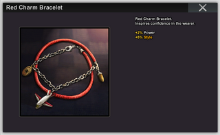 Red Charm Bracelet