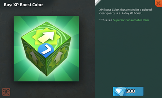 Old XP Boost Cube (7 Day)