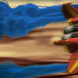 Blue Smoke Screen Contrails