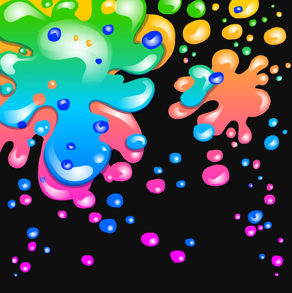 neon paint splatters wallpaper