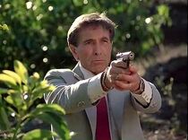 This is David Ashrow, playing the part of "Harry". He's some kind of private security man working for Mrs Stewart. David Ashrow is the husband of June Allyson who plays Mrs Martha Stewart.
