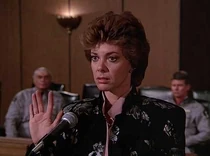 Tess 4-jeopardy.jpg (14 KB) Tess testifying before the Senate committee. She is nervous and undecided about swearing to tell the truth because Barkley Kase is on the committee just a few yards in front of her.