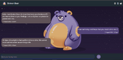 Screenshot of a user venting to Broken Bear
