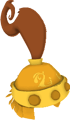 Golden warrior helmet