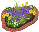 Daffodil flower bed