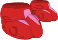 Red jelly gauntlets