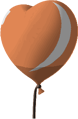 Orange Heart Balloon