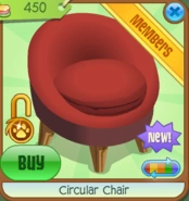 Shop Circular-Chair Red