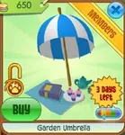 Garden-umbrella-blue