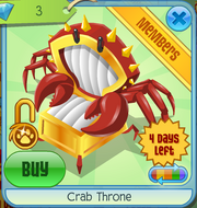 Crab Throne White