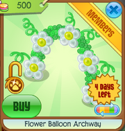 White Flower Balloon Archway