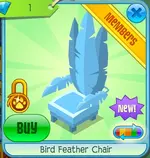 BirdFeatherChairBlue