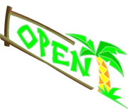 Open sign