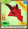 Rare year of the dragon mask