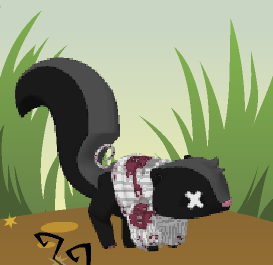 User blog Zyety KNITTED SWEATER GLITCH ON SKUNK Animal Jam Item