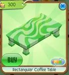 Rectangular Coffee Table green