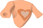 Orange Heart T-Shirt