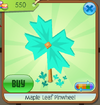 Maple Leaf Pinwheel blue