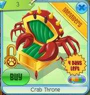 Crab Throne Dark Green