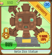 Beta zios statue