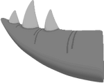 Grey Rare Stegosaurus Tail