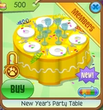 New-Years-Shop New-Years-Party-Table Yellow