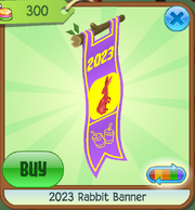 2023 Rabbit Banner Purple