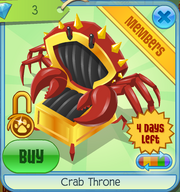 Crab Throne Black