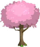 Flowering plum tree